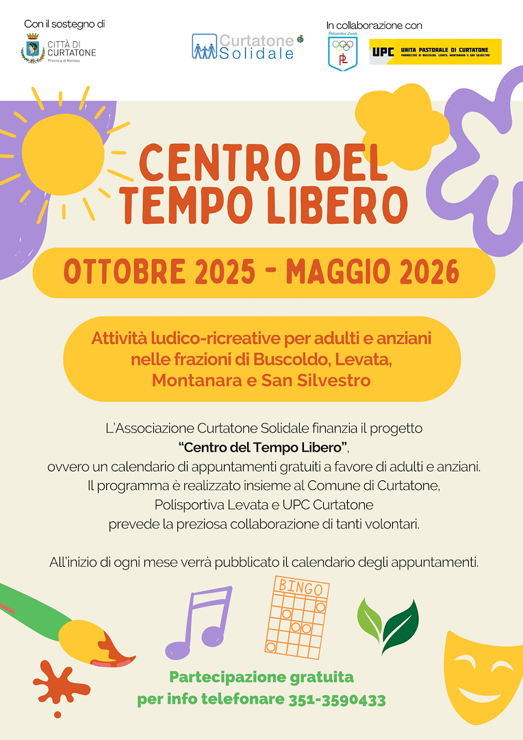Un programma itinerante da ottobre 2025 a maggio 2026