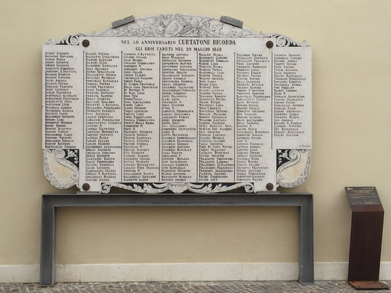 02 – Plaque to Italian Fallen