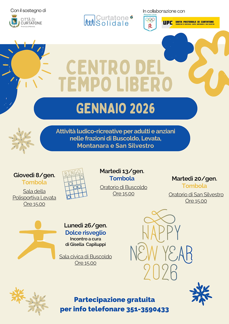 FREE TIME CENTER: JANUARY 2026 ACTIVITIES